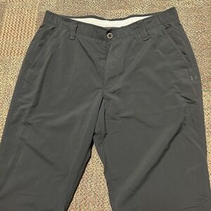Under Armour Match Play Performance Golf Pants Mens 36x32 Black Wicking 1248089